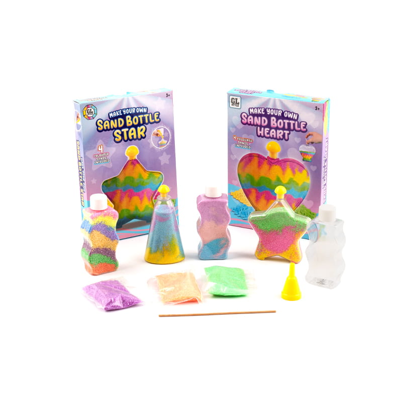 Cravatta, gesso, sabbia colorata, giocattoli fai-da-te